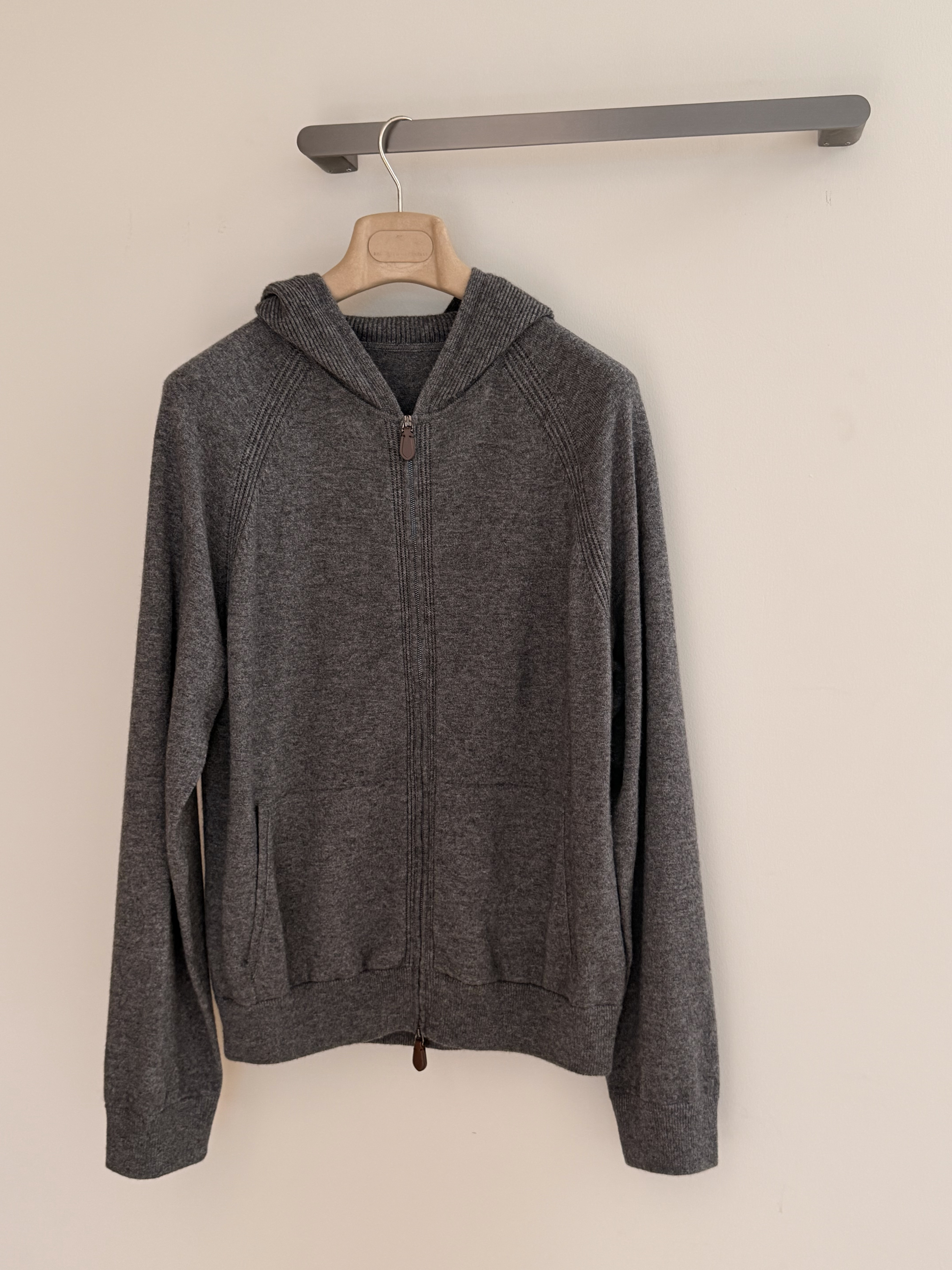 P1099 Wool Hoodie (Dark Grey) · image 5