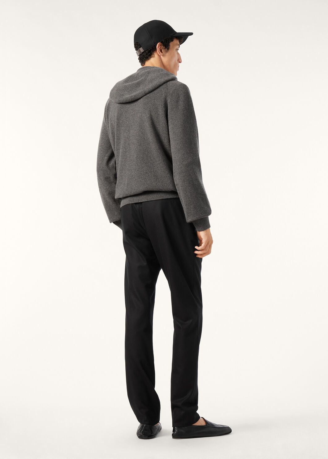 P1099 Wool Hoodie (Dark Grey) · image 19
