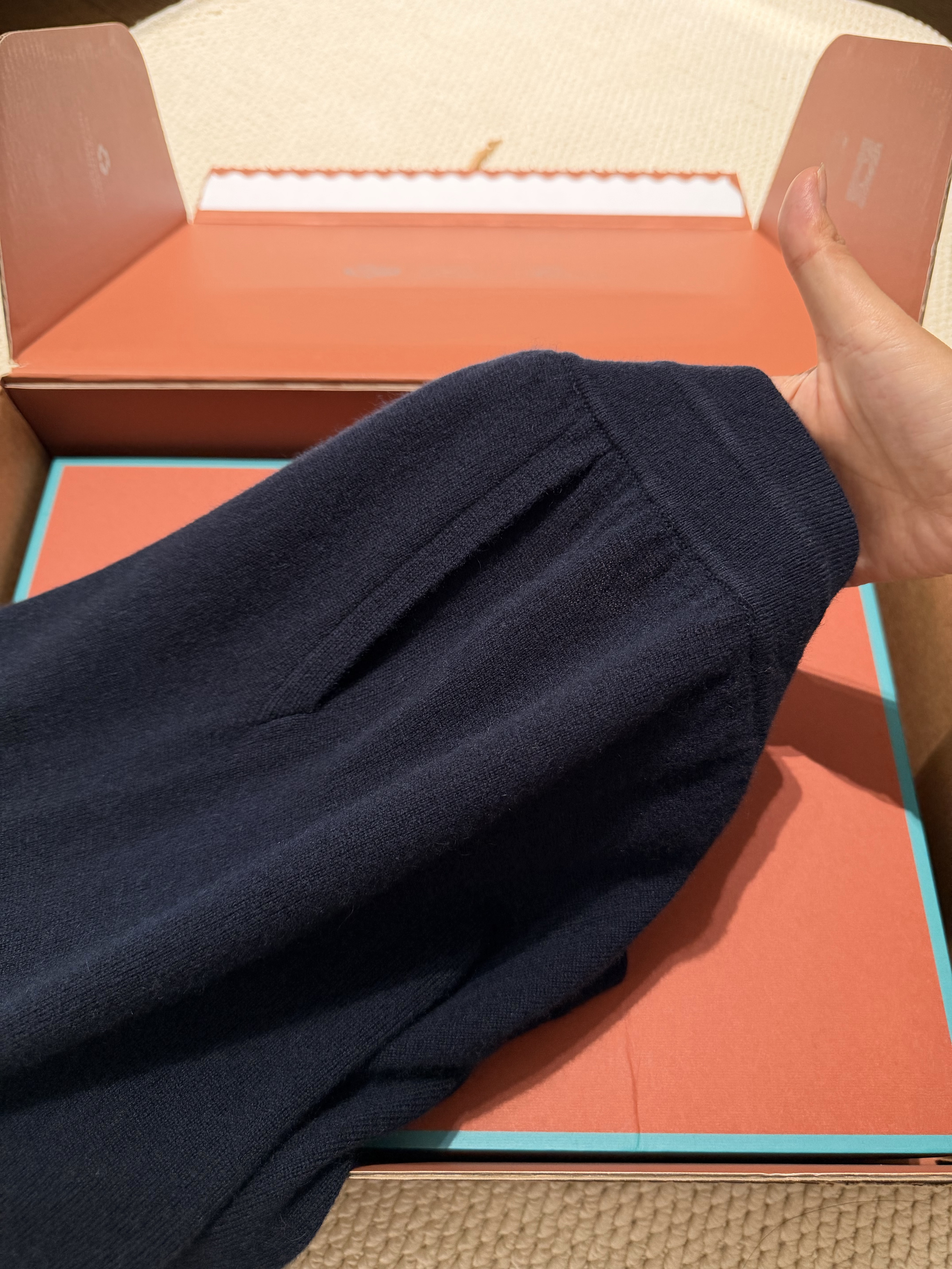 P989  Wool casual pants (dark blue) · image 12