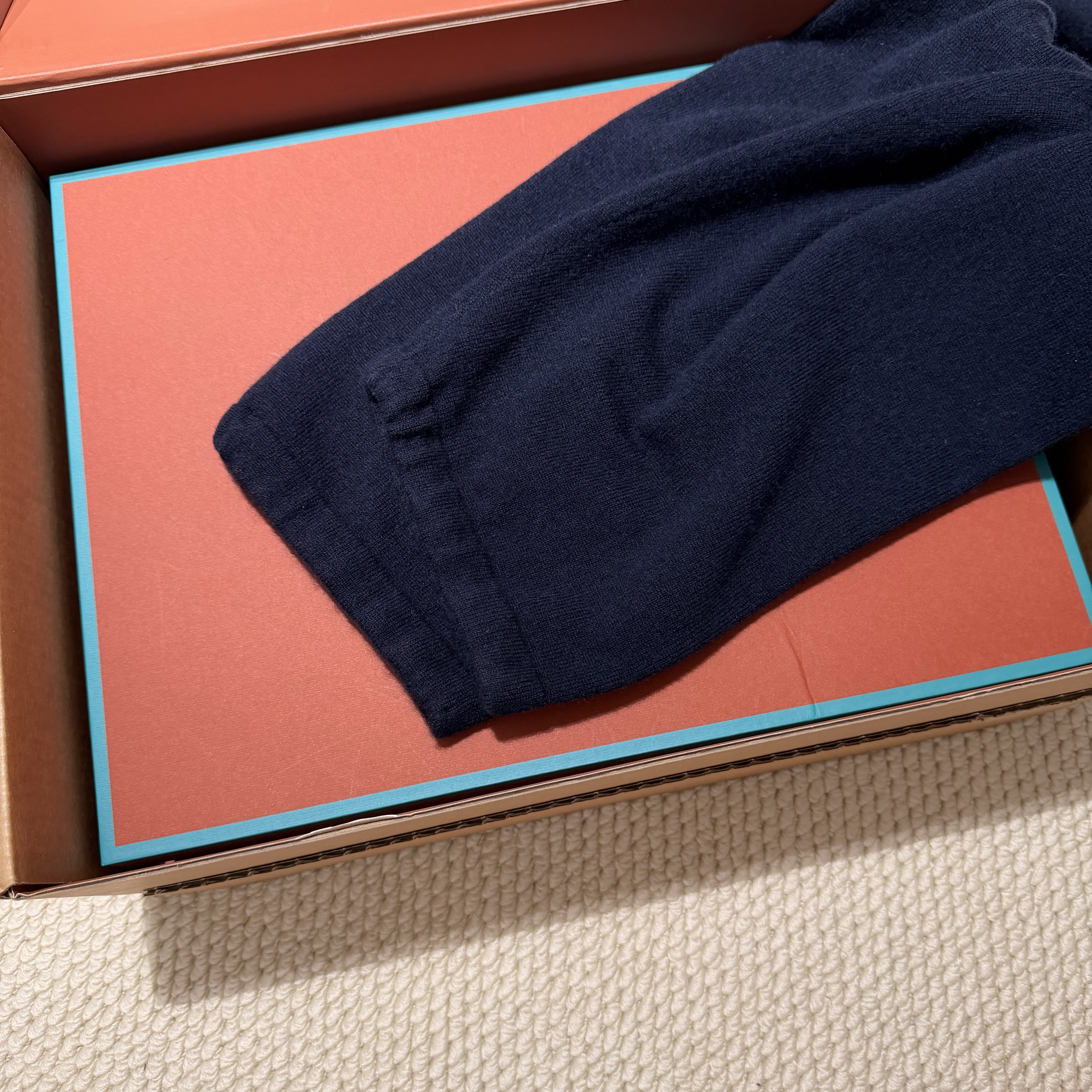 P989  Wool casual pants (dark blue) · image 11
