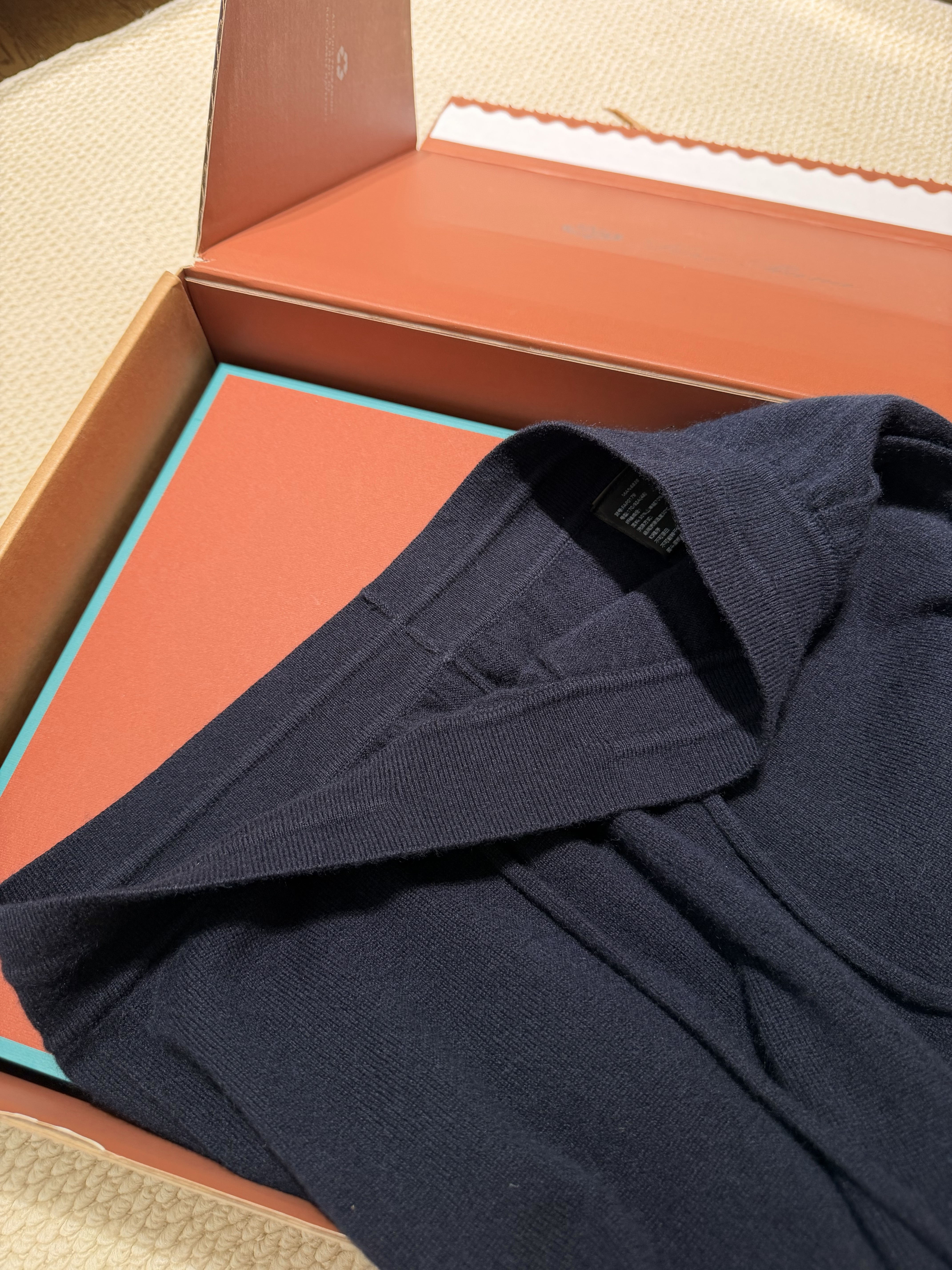 P989  Wool casual pants (dark blue) · image 8