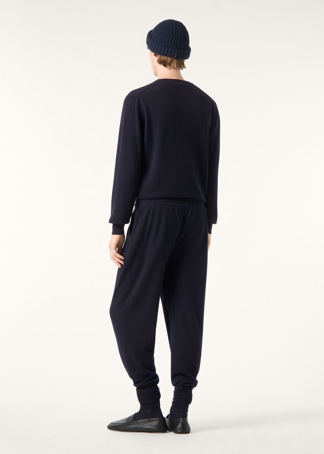 P989  Wool casual pants (dark blue) · image 14
