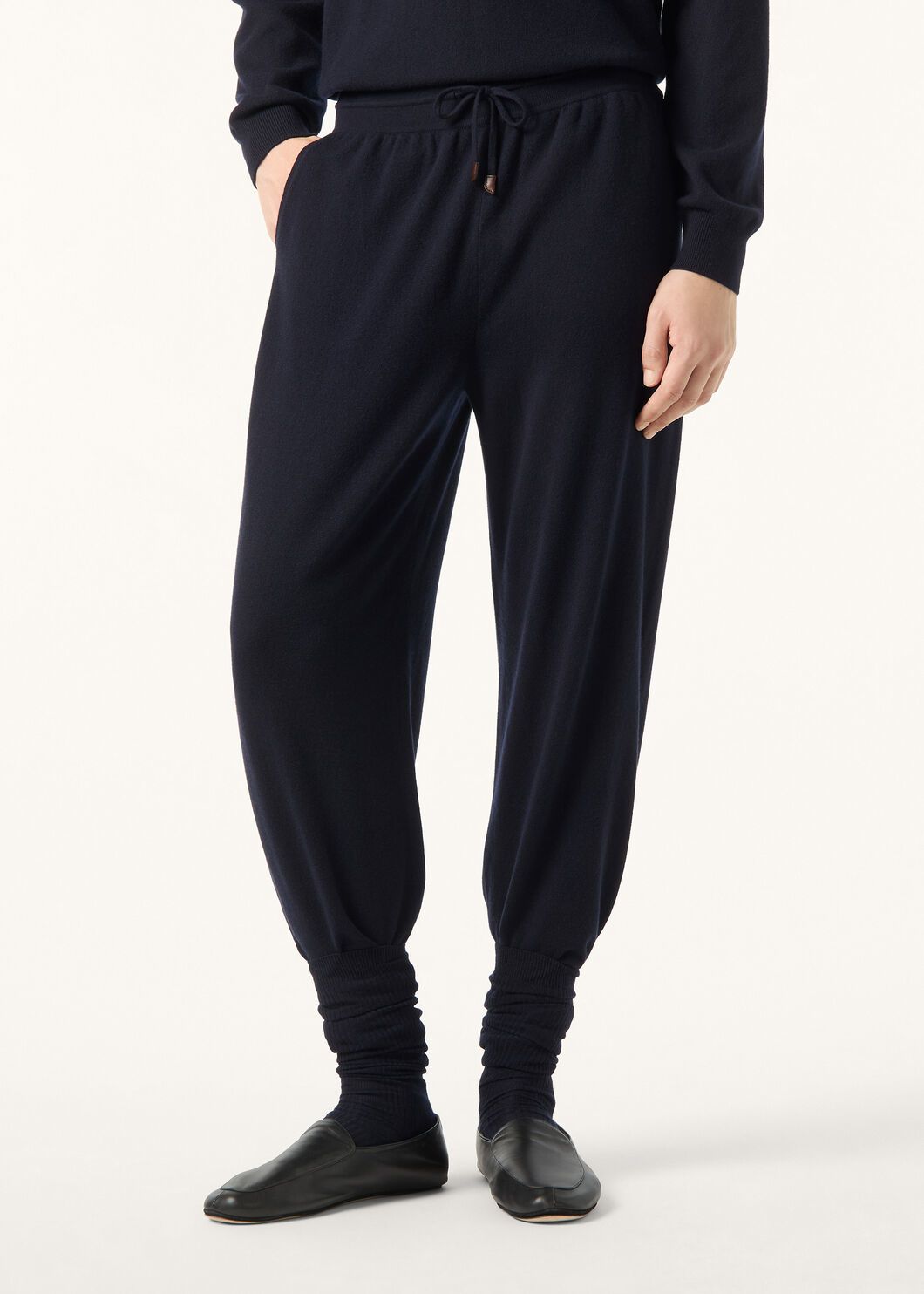 P989  Wool casual pants (dark blue) · image 15
