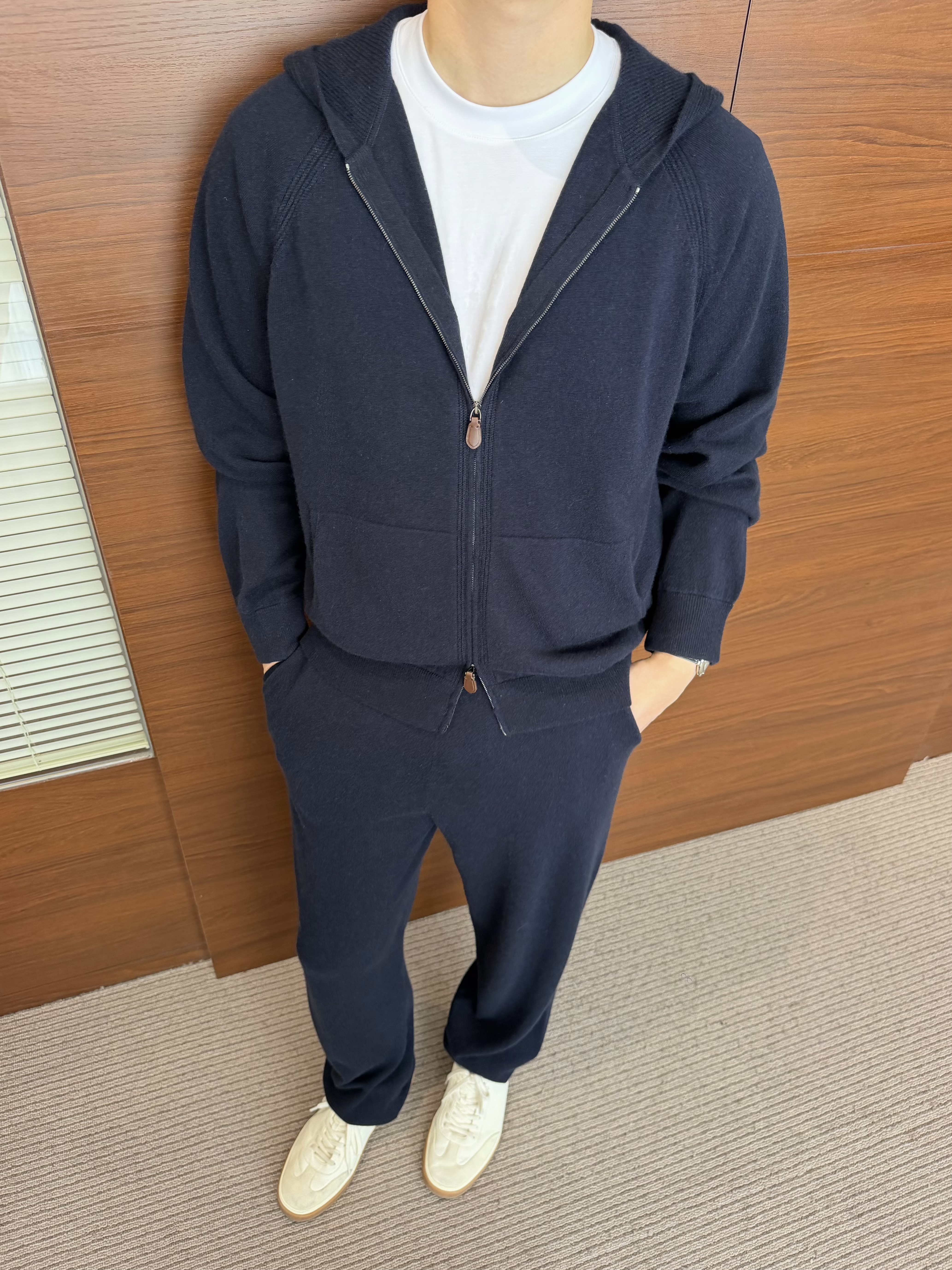P1099 Wool Hoodie (Deep Blue) · image 26