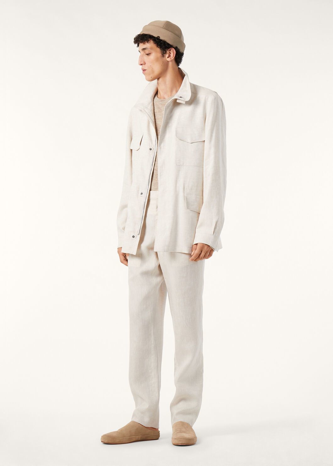 P1299 Linen solid color jacket · image 17
