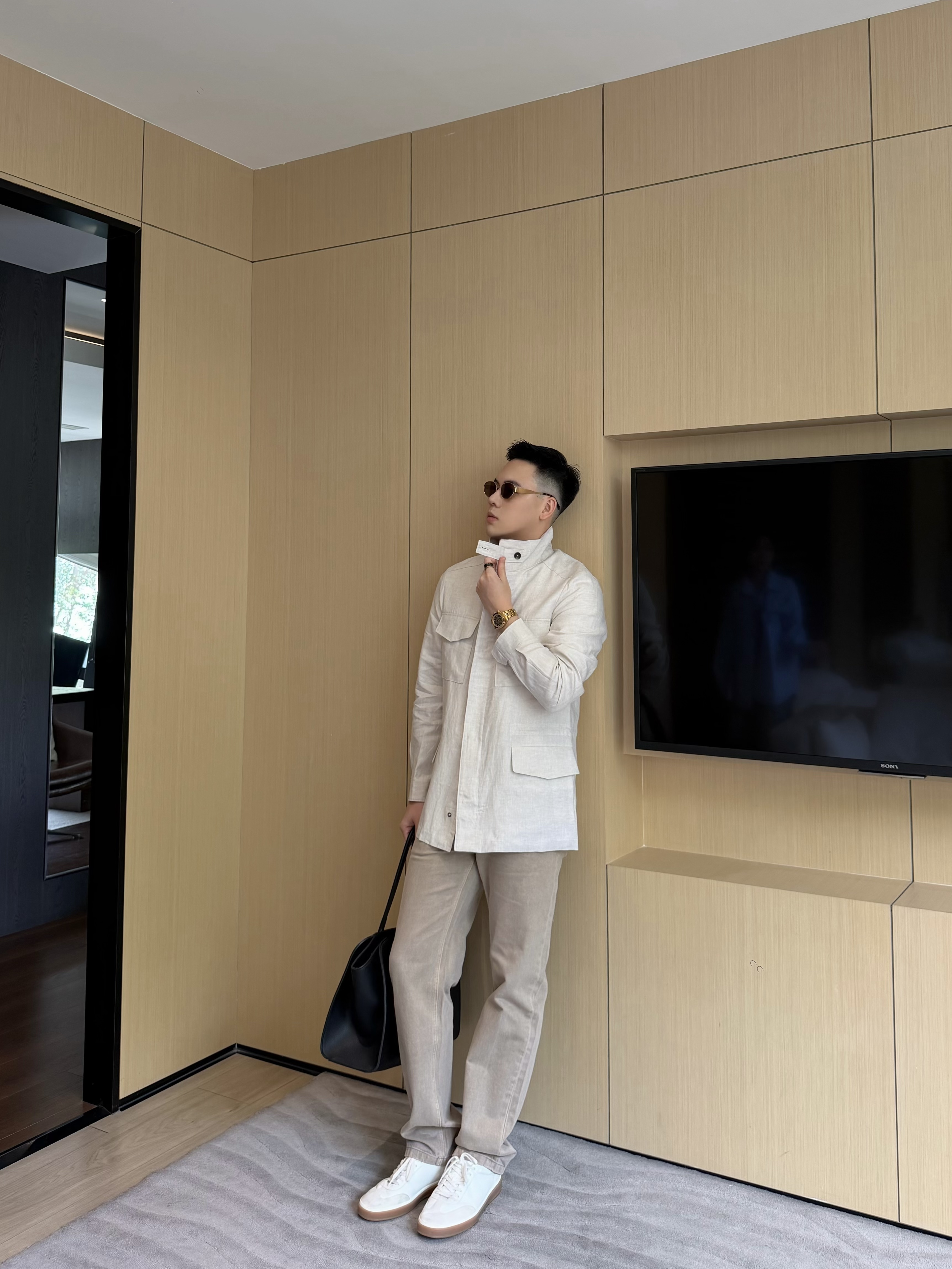 P1299 Linen solid color jacket · image 21