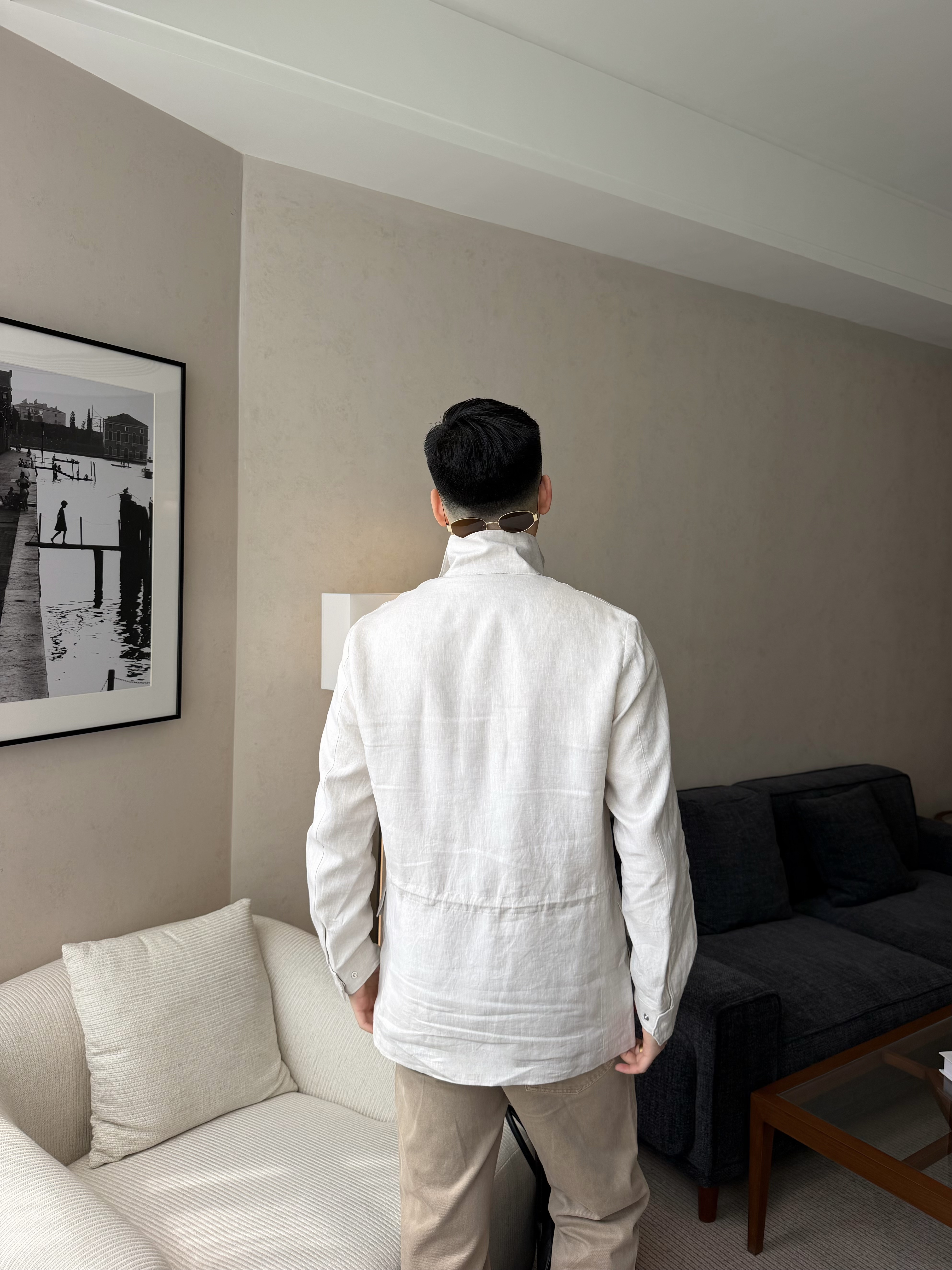 P1299 Linen solid color jacket · image 23
