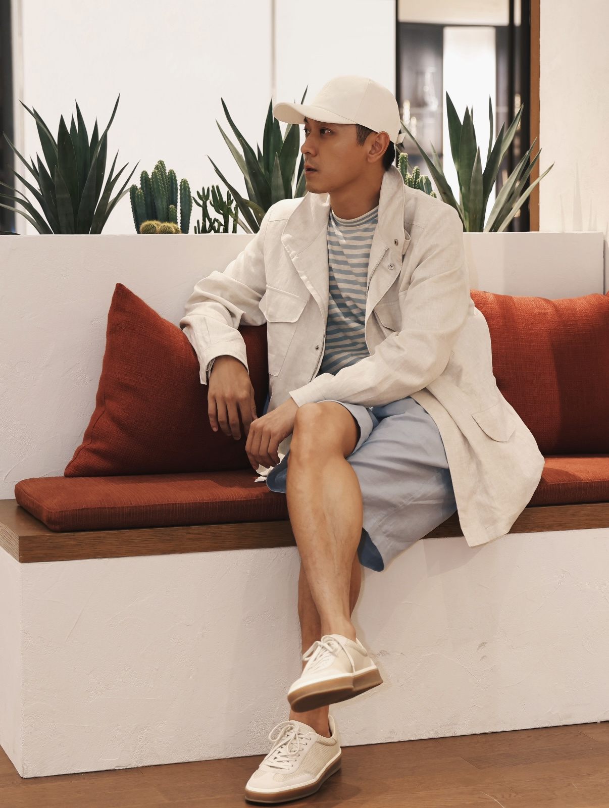 P1299 Linen solid color jacket · image 27