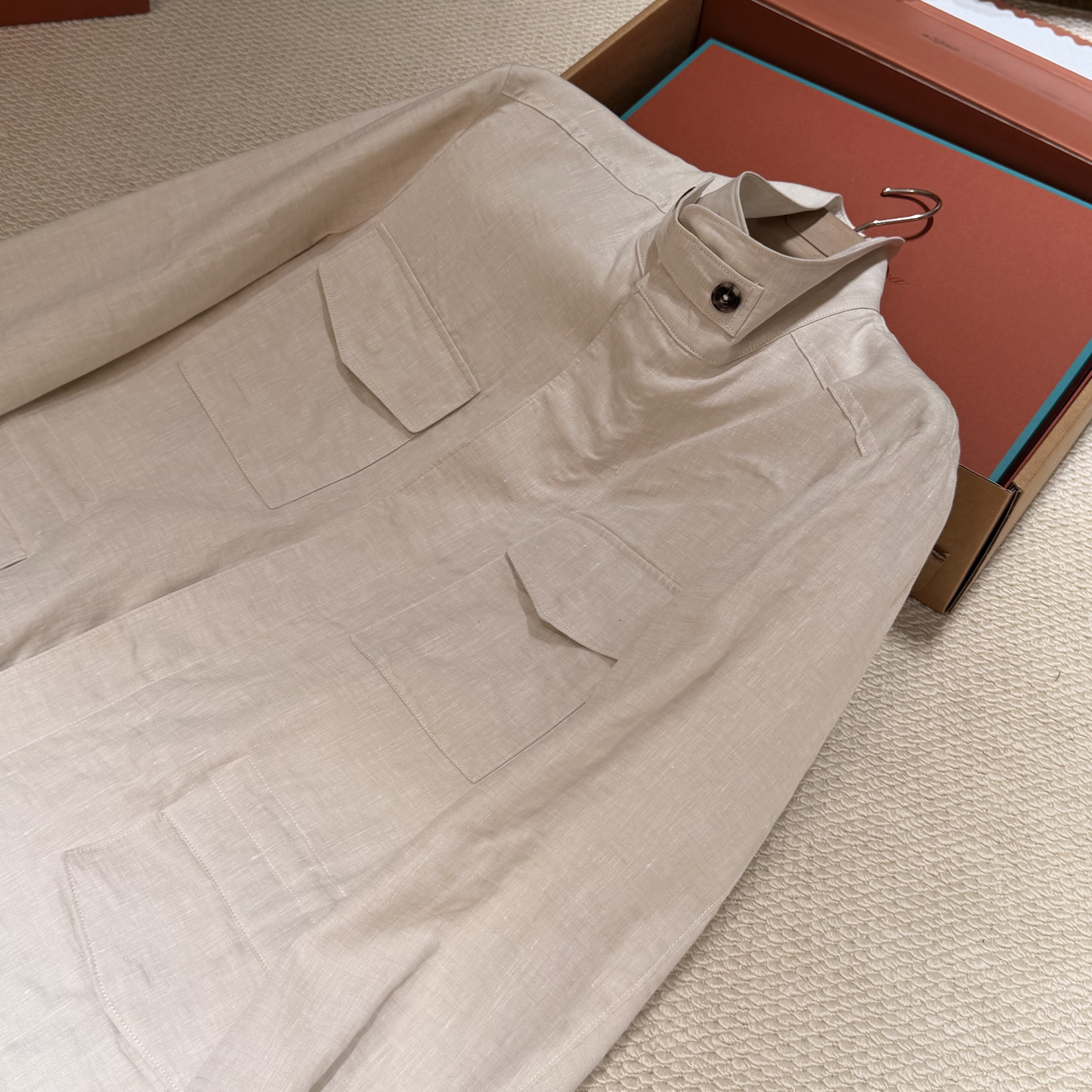 P1299 Linen solid color jacket · image 15