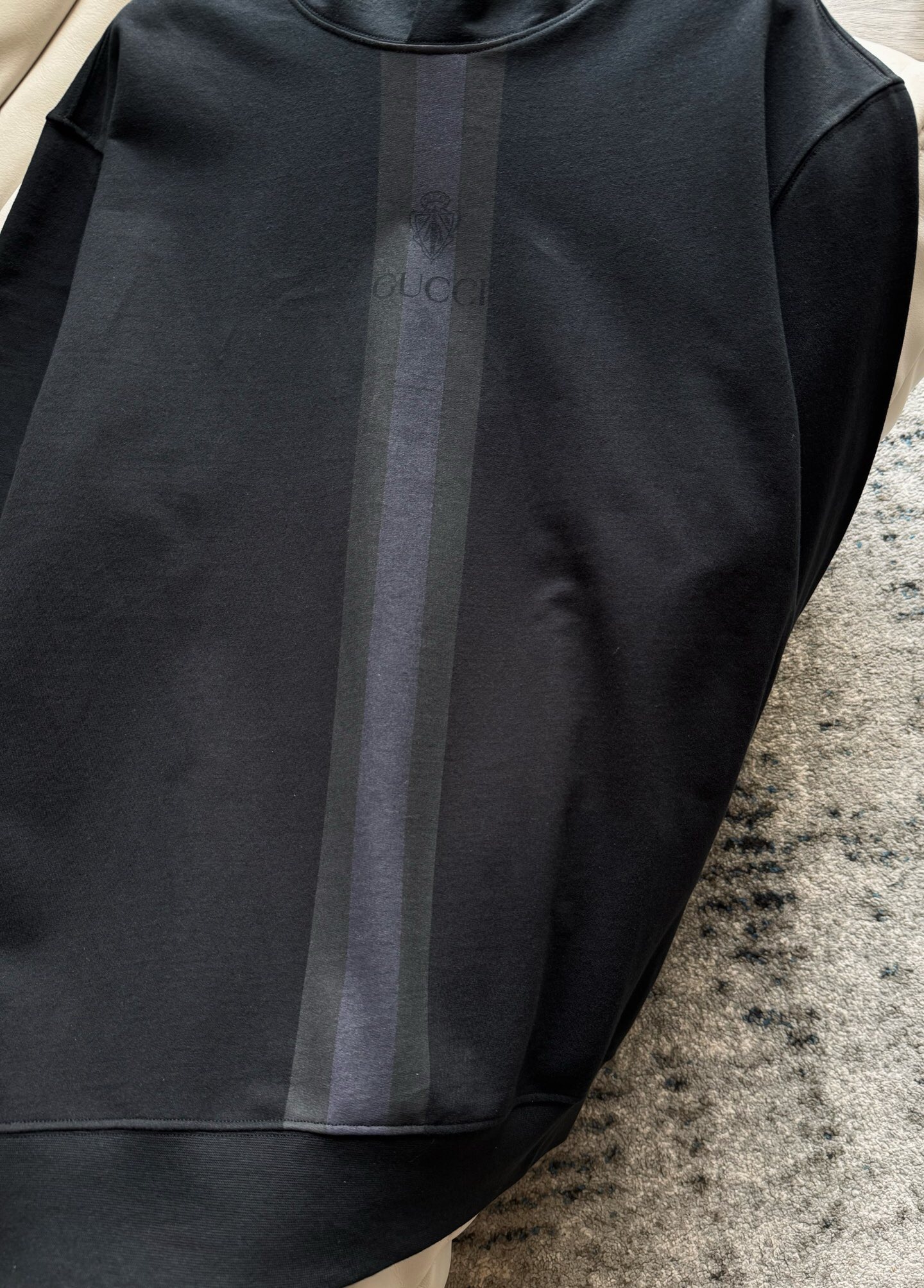 P369 Black ribbon printed hoodie · image 11